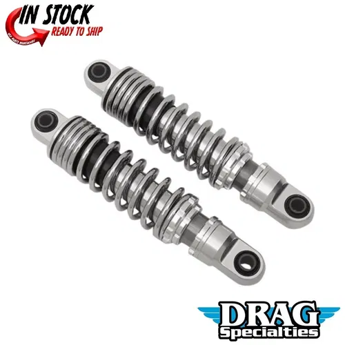 Drag Specialties 1310-1191 Chrome 11" Adjustable Height Shocks - Sportster 04-22