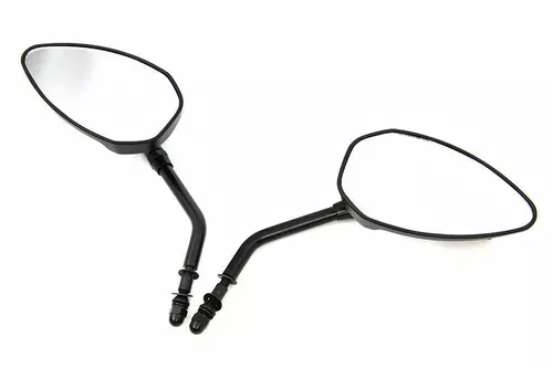 Triangle Mirror Set with Round Stems for Harley Davidson by V-Twin