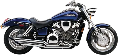 COBRA Angled Slashcut Exhaust - Chrome - Fits VTX1800C/F 1675SC