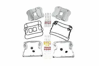 Top Rocker Box Cover and D-Ring Kit Chrome for Harley Davidson by V-Twin
