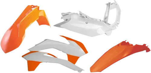 ACERBIS Fits Standard Replacement Body Kit - '15 Orange/White 2314314891