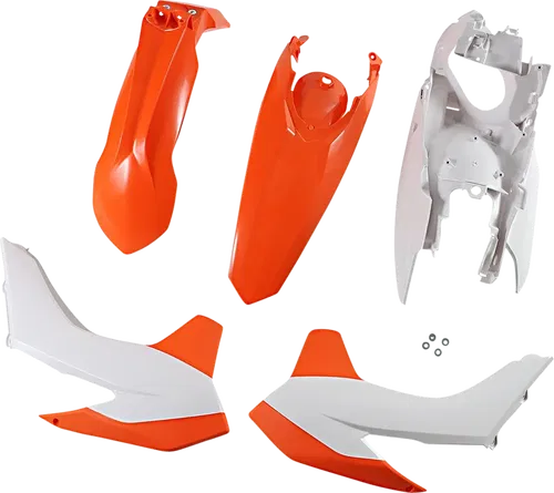 ACERBIS Fits Standard Replacement Body Kit - '15 Orange/White 2314314891
