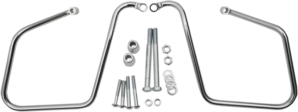 DRAG SPECIALTIES Saddlebag Support - Chrome - Fits FXD '08-'17 S77-0146DS