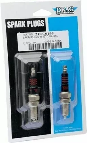 Drag Specialties Pair Spark Plugs f All Harley Twin Cam Models 2103-0196