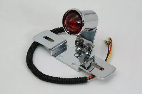 Chrome Round Tail Lamp for Harley Davidson by V-Twin