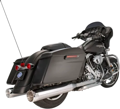 S&amp;S CYCLE Fits 4-1/2" MK45 Performance Mufflers - Chrome With Chrome