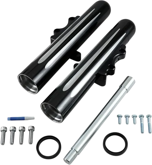 ARLEN NESS Fork Legs - Black Anodized - Deep Cut - Dual Disc 40-512
