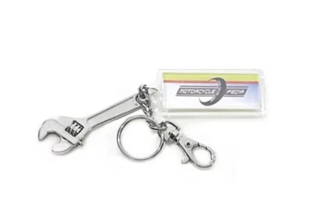 Adjustable Wrench Design Keychain fits Harley Davidson V-Twin 48-0233