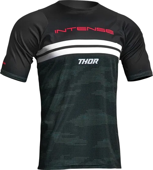 THOR Intense Assist Decoy Short-Sleeve Jersey - Black/Camo - Fits XL 5020-0196