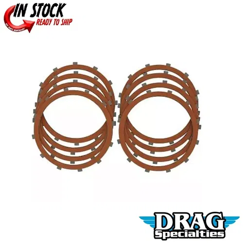 Drag Specialties Organic Friction Plate Kit (8) for Harley 71-Early 84 Sportster