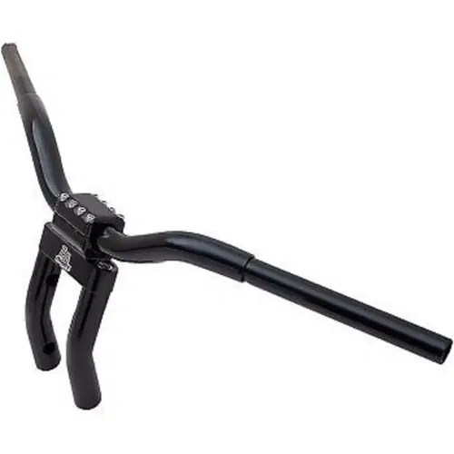 LA CHOPPERS LA-7336-06B Black 8" Kage Fighter-T Pullback Handlebars