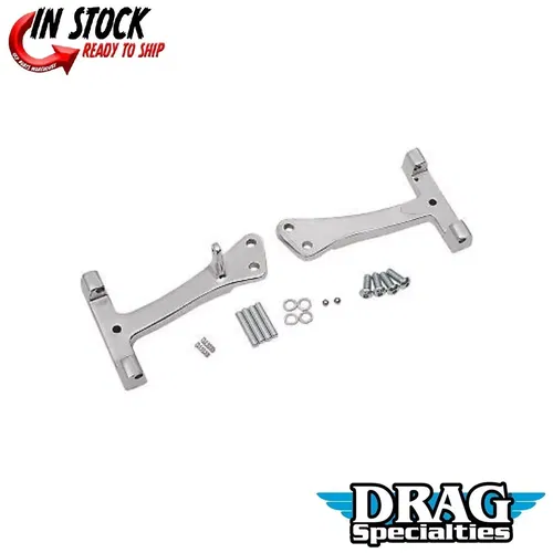 Drag Specialties Chrome Passenger Floorboard Mount Kit for Harley FXD 06-17