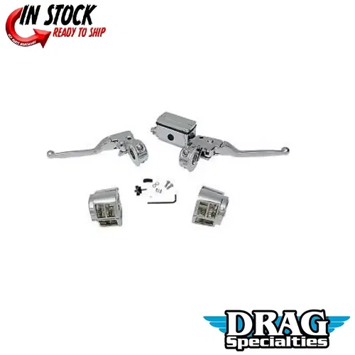 Drag Specialties 0610-0501 Chrome Handlebar Control Kit for 84-95 Big Twin