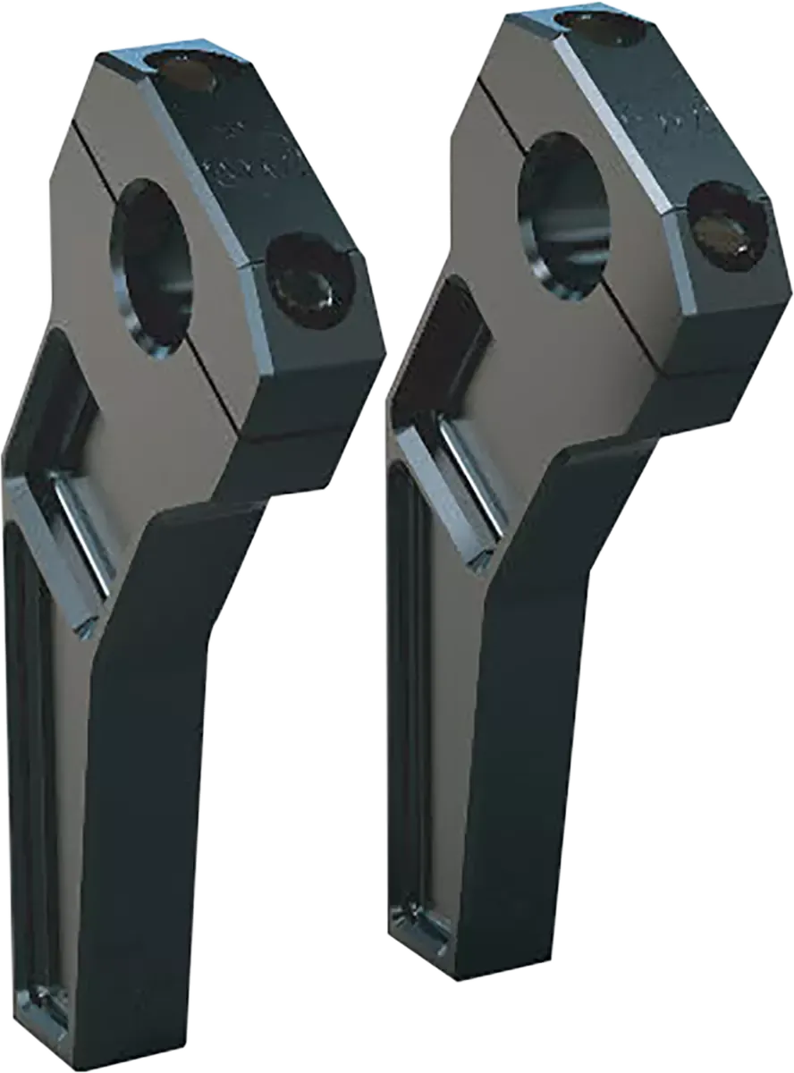 Todd's Cycle 1 1/8" Clamping Pullback Riser 6" Rise Black TD-R22-06B