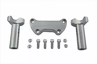 4-1/4" Straight Riser Kit Chrome for Harley Davidson by V-Twin