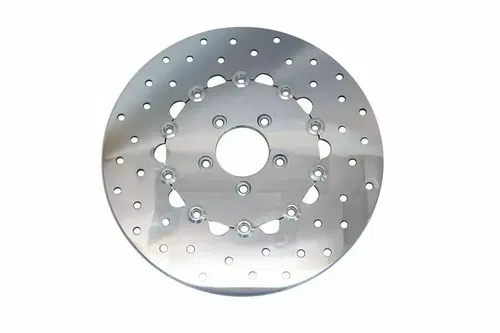 Floating Polished 11.8  Front Brake Disc for Harley Davidson by V-Twin