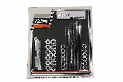 Stock Cadmium Engine Case Bolt Kit for Harley Davidson by V-Twin