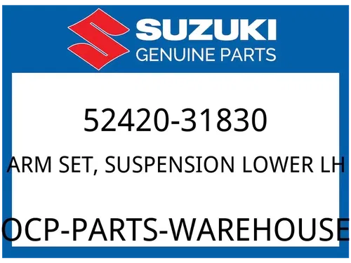 Suzuki OEM Part 52420-31830 ARM SET, SUSPENSION LOWER LH