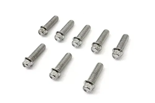 Tappet Block Screw Kit Chrome fits Harley-Davidson 8708-8