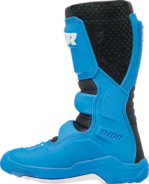 THOR Youth Blitz Fits XR Boots - Black/Blue - Size 7 3411-0737