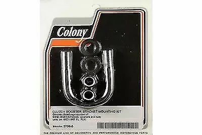 V-Twin Clutch Booster Bracket U-Bolt Chrome for Harley Davidson