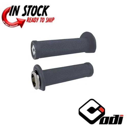 ODI ATV WATERCRAFT LOCK ON GRIPS RUFIAN 2.1 FITS 7/8" HANDLEBAR GRAPHITE/SILVER