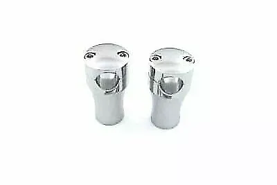 3" Solid Billet Riser Set Chrome for Harley Davidson by V-Twin