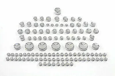 Chrome Bolt Cap 109 Piece Cover Kit for Harley Davidson by V-Twin