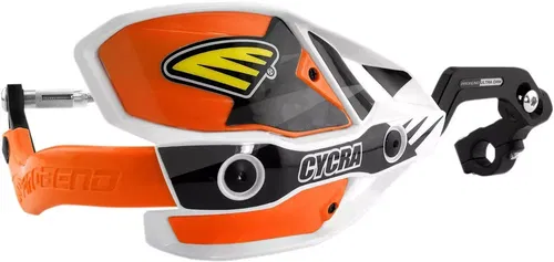 Cycra Ultra Probend CRM Wrap Around Handguards White/Orange for 1 1/8 Handlebars