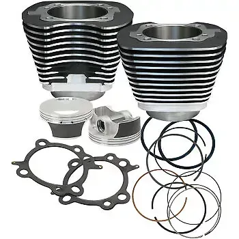 S&S CYCLE Black 106" Big Bore Cylinder Kit for 07-17 Twin Cam 910-0206