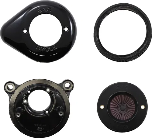 S&amp;S CYCLE Fits Air Stinger Stealth Air Cleaner Kit - Black 170-0722A