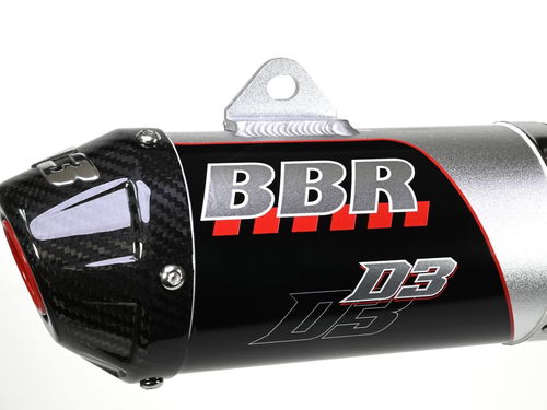 BBR D3 FULL EXHAUST 2004-2023 CRF50 / 2000-2003 XR50R SS-AL-CF 240-HXR-5031