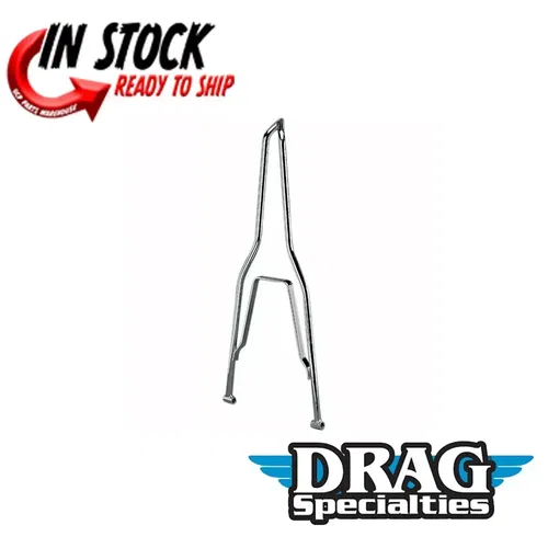 Drag Specialties Chrome 15" Round Sissy Bar for Harley Hardtail Flat Fender