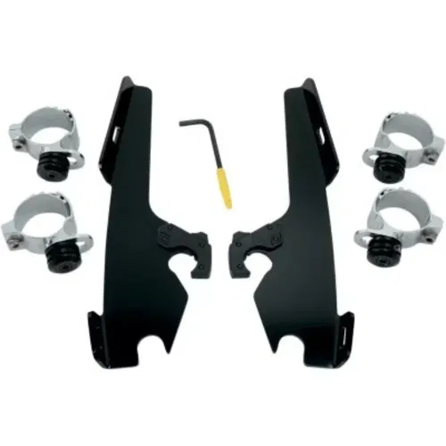 Memphis Shades Fats/Slim Windshield Mounting Kit for Harley FXST Softaill 86-10
