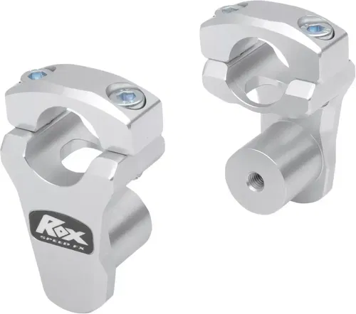 Rox Speed FX - 1-3/4" Pivoting Bar Risers for 1-1/8" Handlebar (Silver) 3R-P2PPL