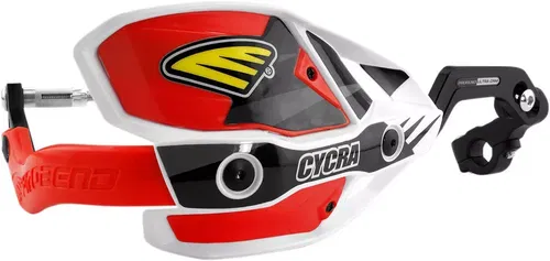 Cycra Ultra Probend CRM Wrap Around Handguards White/Red 7/8 Handlebars