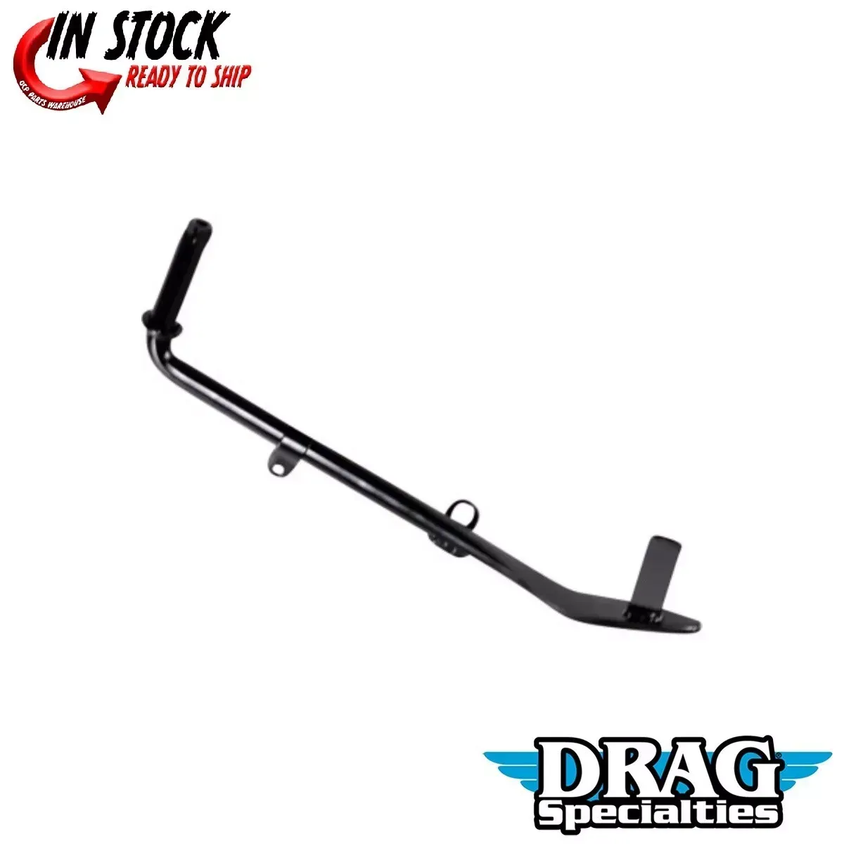 Drag Specialties 0510-0399 Black +1" Longer 10.5" L Kickstand for Touring 07-16