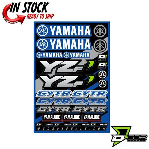 D'COR Sticker Decal Sheet Yamaha YZF YZ 125 250F 450F