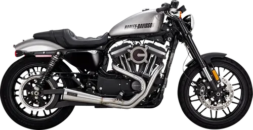 VANCE &amp; HINES Fits 2-into-1 Upsweep Exhaust System - Brushed - Stainless