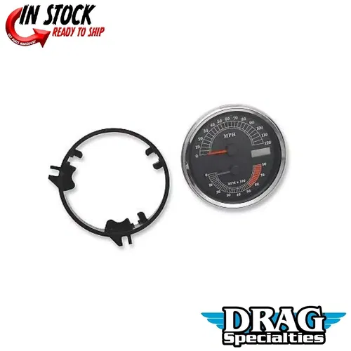 Drag Specialties 2210-0103 120mph Electronic Speedo/Tach for 99-03 Road King