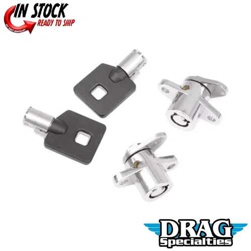 Drag Specialties 3501-0867 Saddlebag Lock Set w Keys for Harley OEM Saddlebags