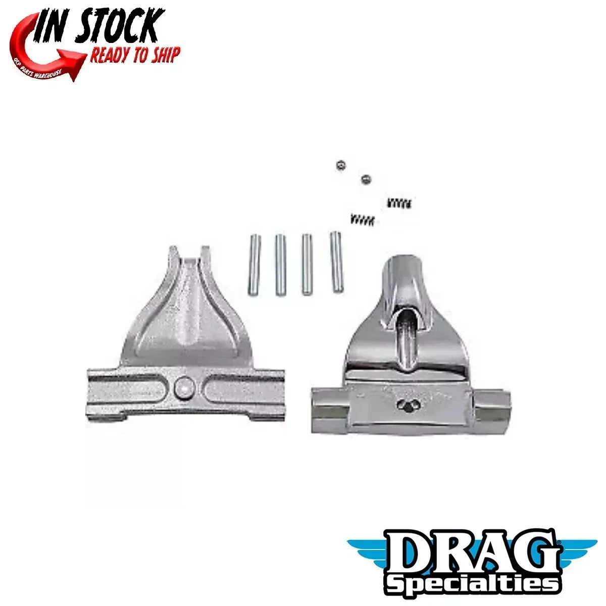 Drag Specialties 1621-1002 Chrome Passenger Floorboard Mount for 18-23 Softails