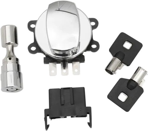 DRAG SPECIALTIES Side Hinge Ignition Switch with Fork Lock - Chrome 21-0209K
