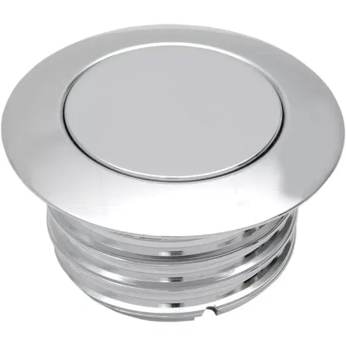 Drag Specialties Chrome Non-Vented Pop-Up Gas Cap for Harley Models 1982-1995