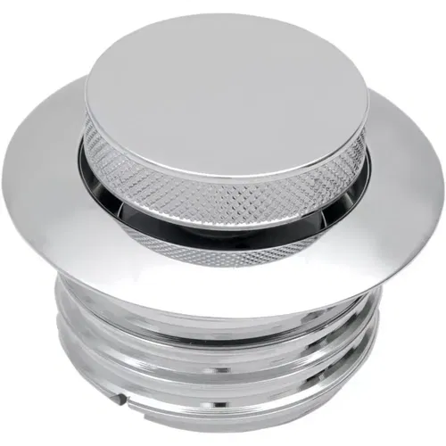 Drag Specialties Chrome Non-Vented Pop-Up Gas Cap for Harley Models 1982-1995
