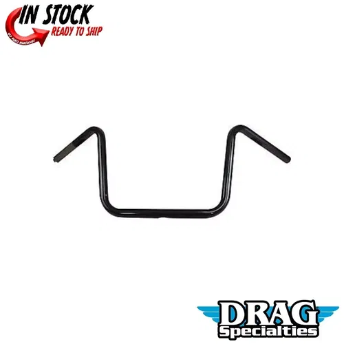 Drag Specialties 0601-4208 Black 1" Handlebars Wide Ape Hangers for Harley