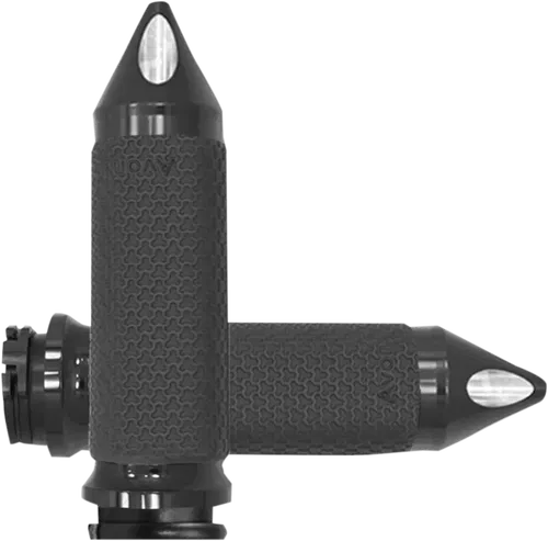 AVON GRIPS Vibration Dampening Memory Foam Grips - Large - Spike - Black