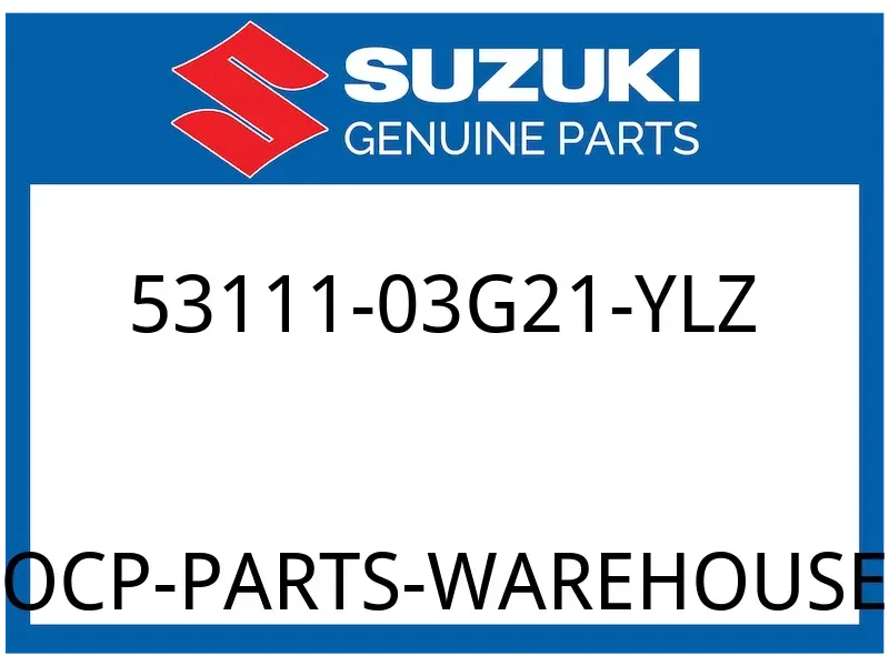 Suzuki OEM Part 53111-03G21-YLZ FENDER, FRONT