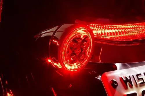 CIRO Turn Signal Insert - Red LED - Smoke Lens - Chrome 45601