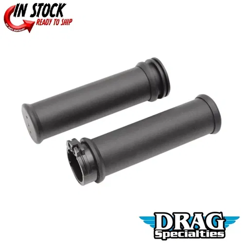 Drag Specialties 0630-0373 Rubber Hand Grips for 1" Harley Cable Op Throttle